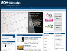 Tablet Screenshot of 50pluslife.com